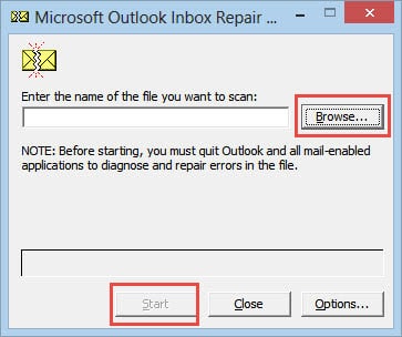 Fix the Error in Original PST File by Scanpst.exe