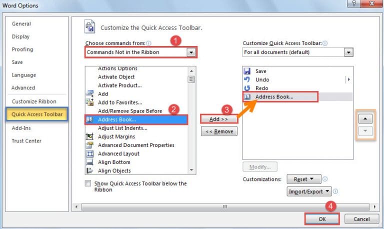 word 2016 insert document info