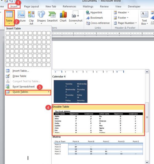 6 Different Methods to Create a Table in Your Word Document