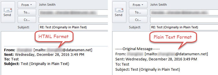 How to change message format from plain text to HTML in Outlook? -  SalesHandy Knowledge Base