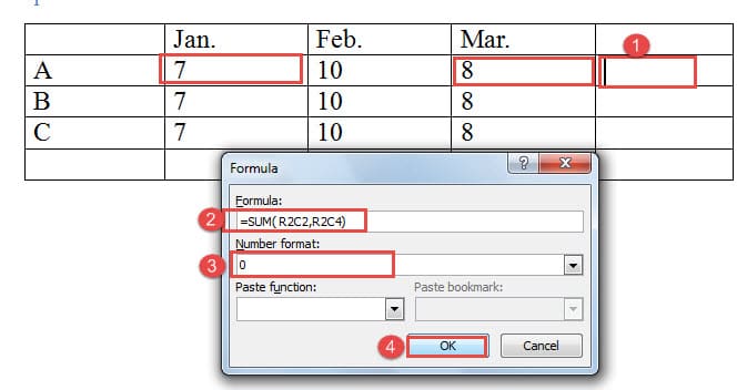 How To Sum Cells In Word Table Brokeasshome