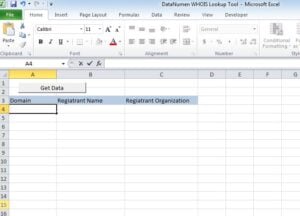 How to Create a WHOIS Lookup Tool via Excel VBA