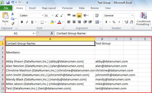 2 Methods To Export All Members Of An Outlook Contact Group To Excel 1521