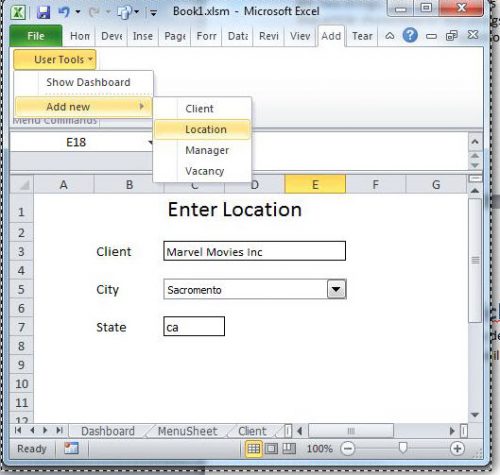 How To Create Customized Menus In Your Excel Worksheet Via Vba 5910