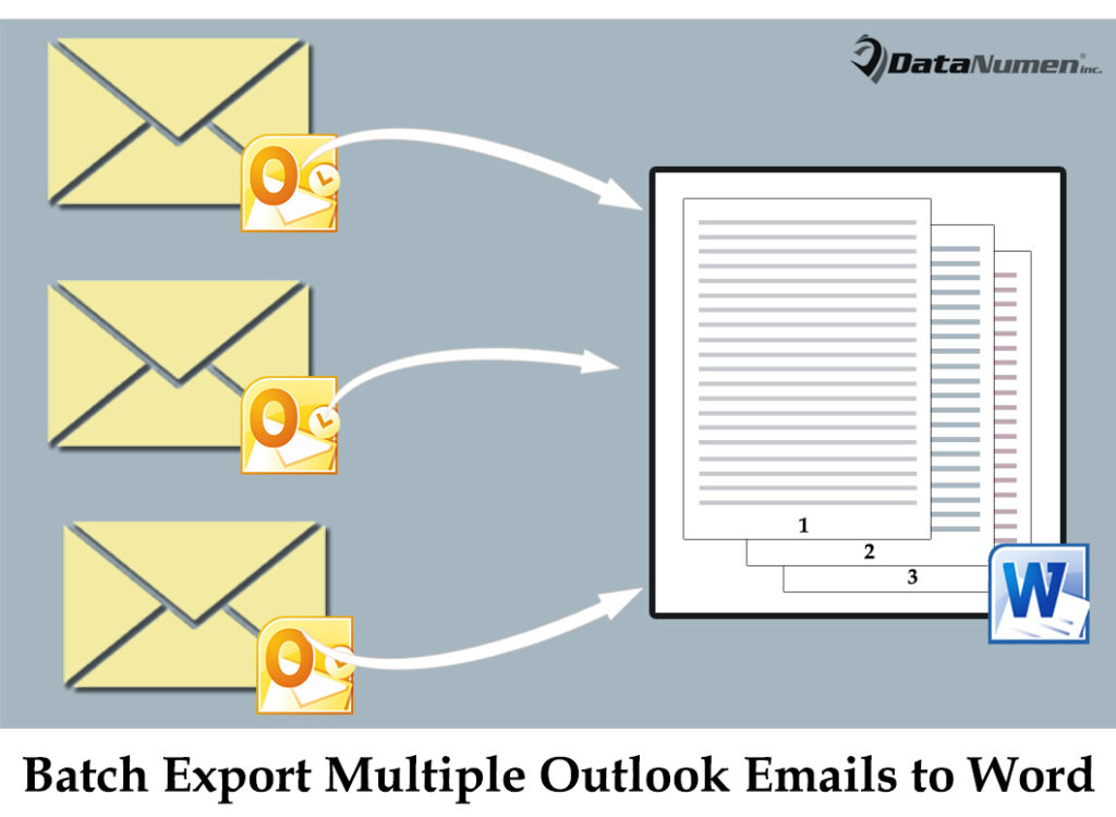 How To Batch Export Multiple Outlook Emails Into One Word Document Via Vba 6473