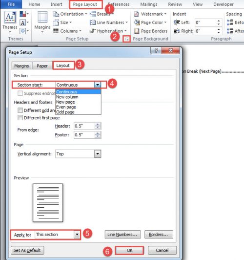 2 Quick Ways to Change the Type of Section Breaks in Your Word Document