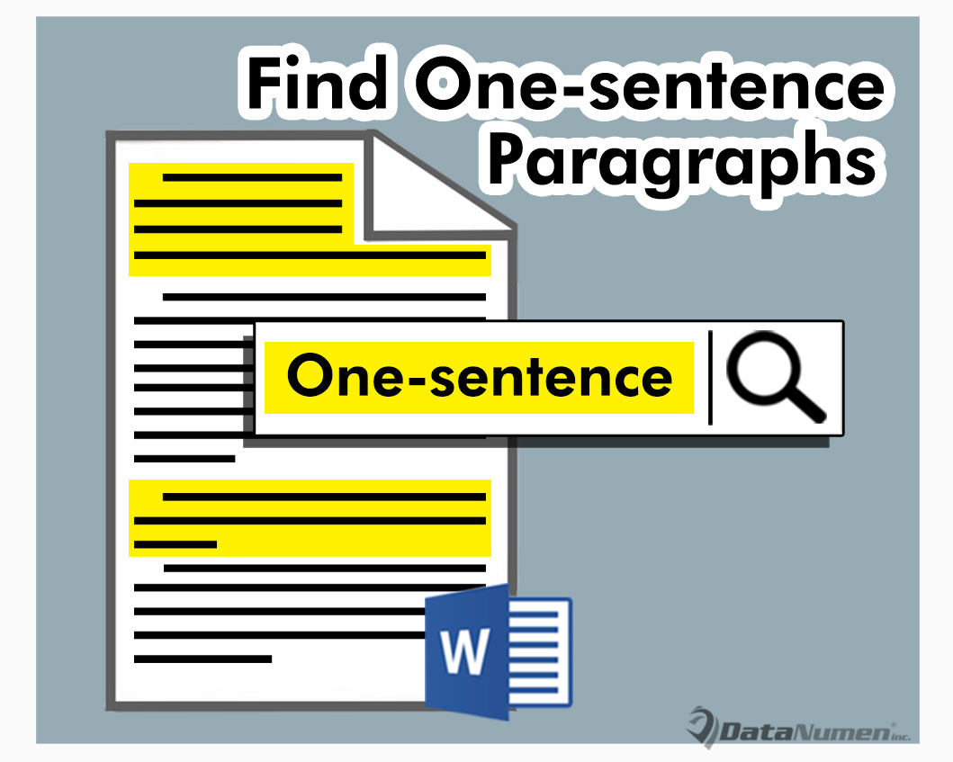 How To Quickly Find One sentence Paragraphs In Your Word Document