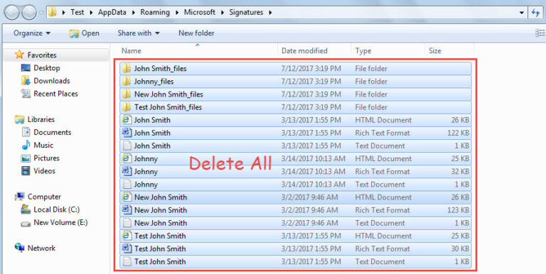 3 Methods to Quickly Delete All Email Signatures in Your Outlook