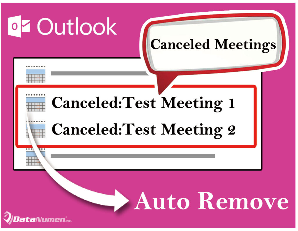 Что означает canceled в календаре outlook