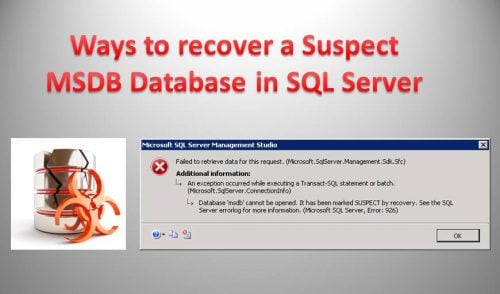 msdb database in suspect mode