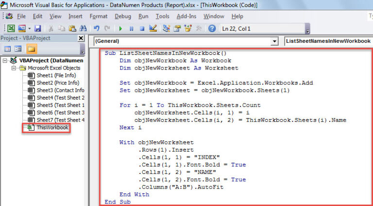 3 Quick Ways To Get A List Of All Worksheet Names In An Excel Workbook