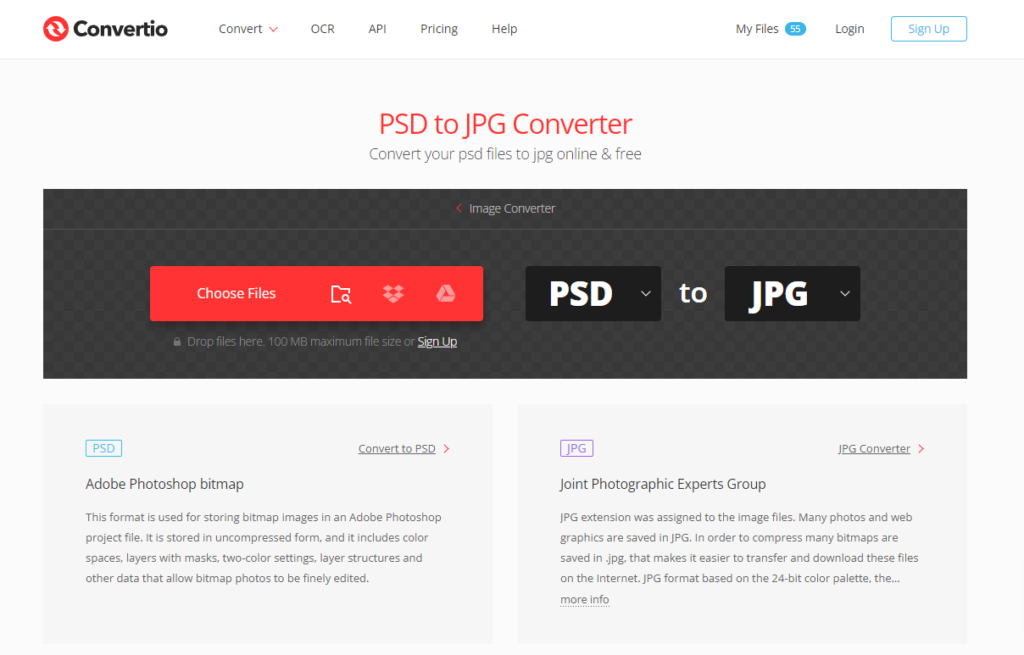 convert photoshop to jpg free download