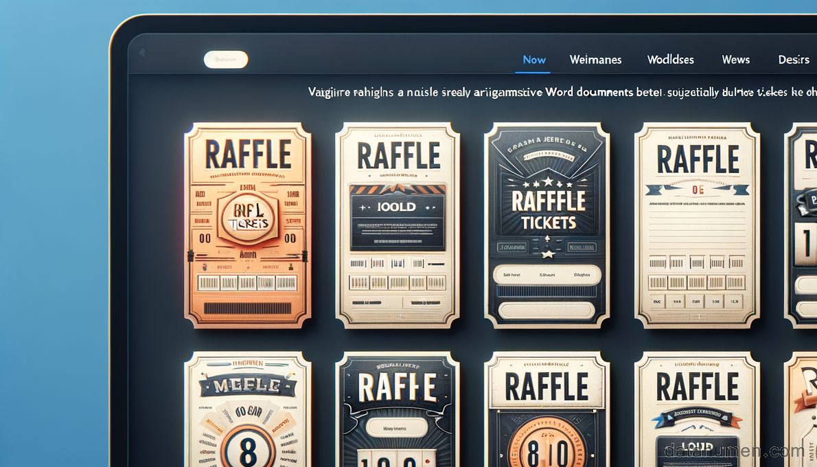 Word Raffle Ticket Template Site Conclusion