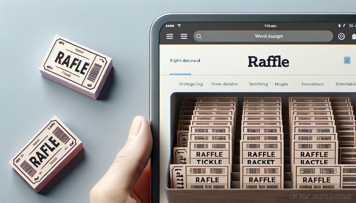Word Raffle Ticket Template Site Introduction