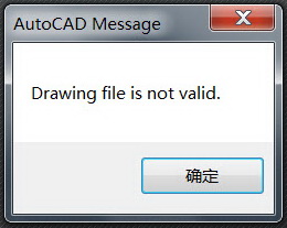 Solution for quot;Drawing file is not validquot; Error